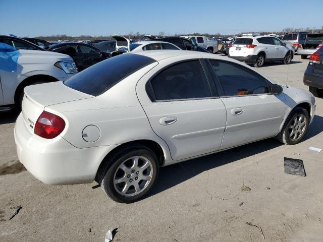 1B3ES56C45D175206 - 2005 DODGE NEON SXT WHITE photo 3