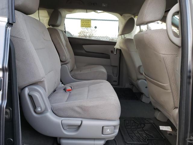 5FNRL5H23EB100619 - 2014 HONDA ODYSSEY LX GRAY photo 11