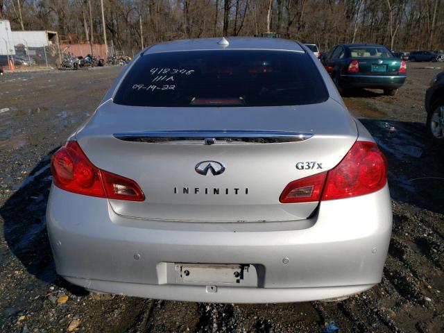 JN1CV6AR7AM253795 - 2010 INFINITI G37 GRAY photo 6