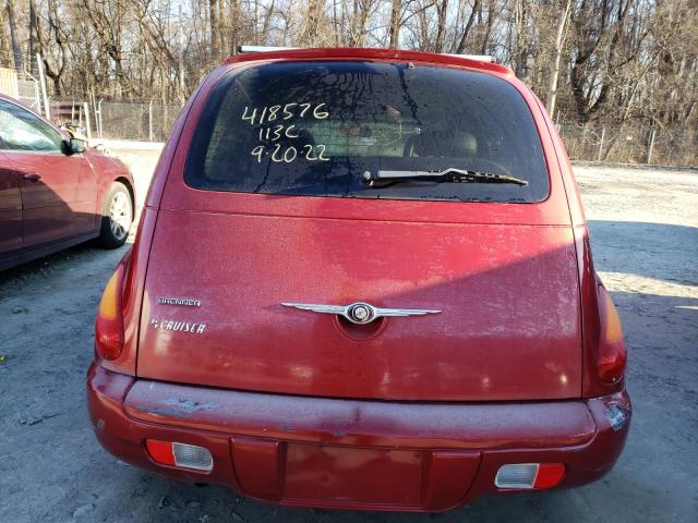 3A4GY5F98AT164671 - 2010 CHRYSLER PT CRUISER RED photo 6