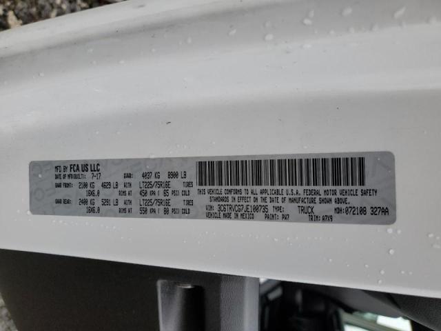 3C6TRVCG7JE100735 - 2018 RAM PROMASTER أبيض صورة 13