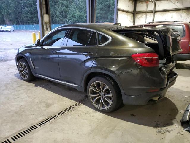 5UXKU2C52F0F95346 - 2015 BMW X6 GRAY photo 2