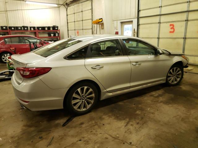 5NPE34AF7GH390342 - 2016 HYUNDAI SONATA SPO SILVER photo 3