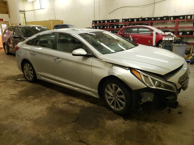 5NPE34AF7GH390342 - 2016 HYUNDAI SONATA SPO SILVER photo 4