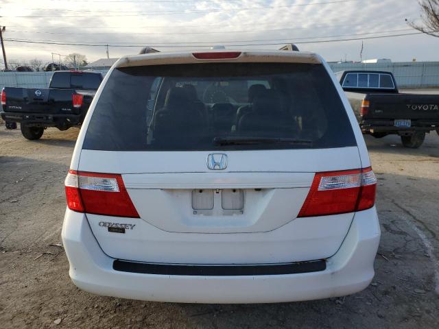 5FNRL38797B435452 - 2007 HONDA ODYSSEY EX WHITE photo 6