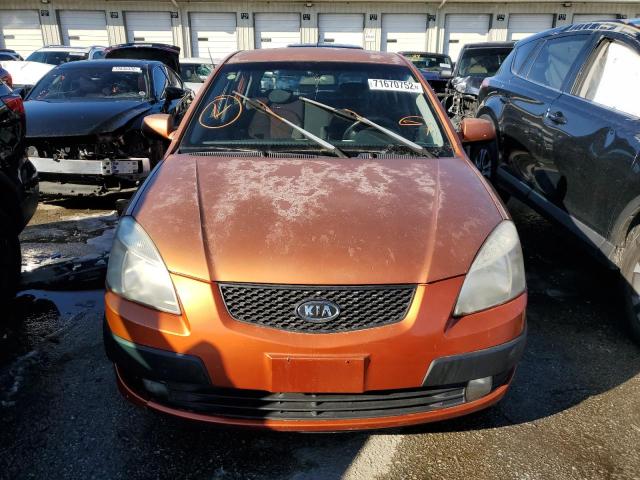 KNADE163876233073 - 2007 KIA RIO 5 SX ORANGE photo 5