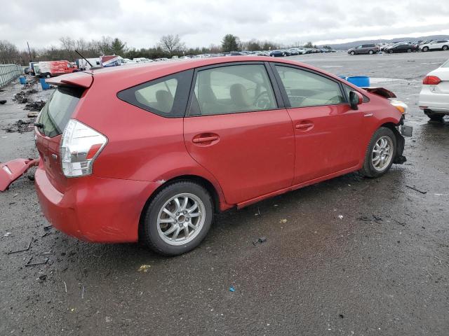 JTDZN3EU2D3248972 - 2013 TOYOTA PRIUS V RED photo 3