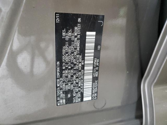 JTLZE4FEXCJ007608 - 2012 TOYOTA SCION XB ნაცრისფერი ფოტო 13