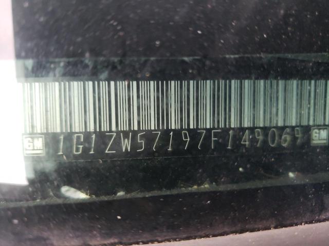 1G1ZW57197F149069 - 2007 CHEVROLET MALIBU SS BLACK photo 12