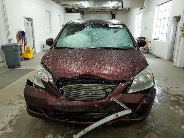 5FNRL38757B405705 - 2007 HONDA ODYSSEY EX BURGUNDY photo 5