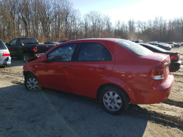 KL1TD52675B375287 - 2005 CHEVROLET AVEO BASE RED photo 2