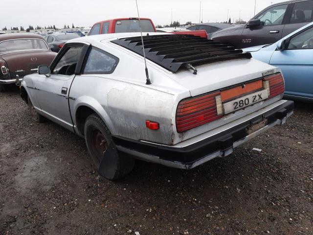 JN1HZ04S6DX565096 - 1983 DATSUN 280ZX SILVER photo 2