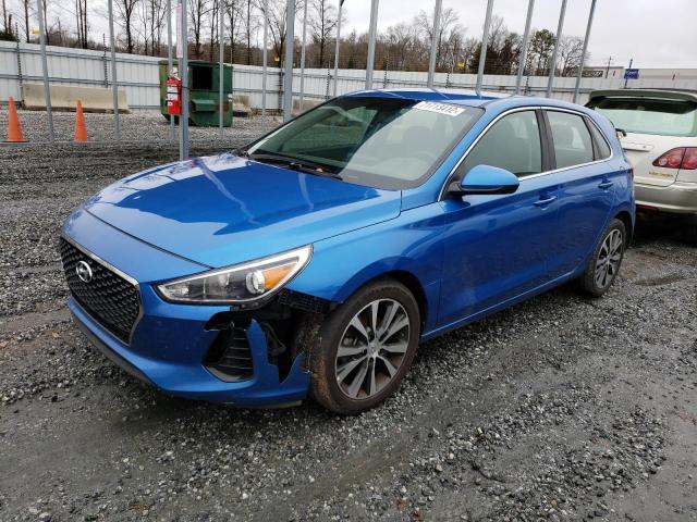 KMHH35LE3JU025768 - 2018 HYUNDAI ELANTRA GT BLUE photo 1