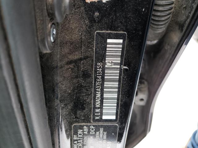 KNADM4A37E6413458 - 2014 KIA RIO LX BLACK photo 12