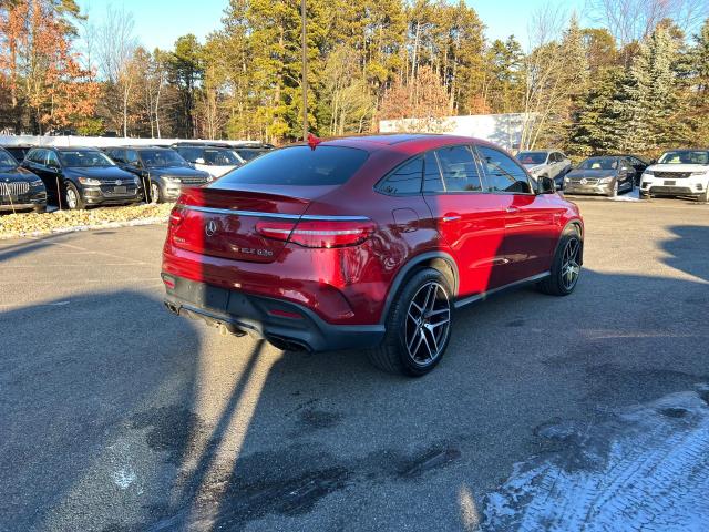 4JGED7FB1GA017272 - 2016 MERCEDES-BENZ GLE COUPE RED photo 4