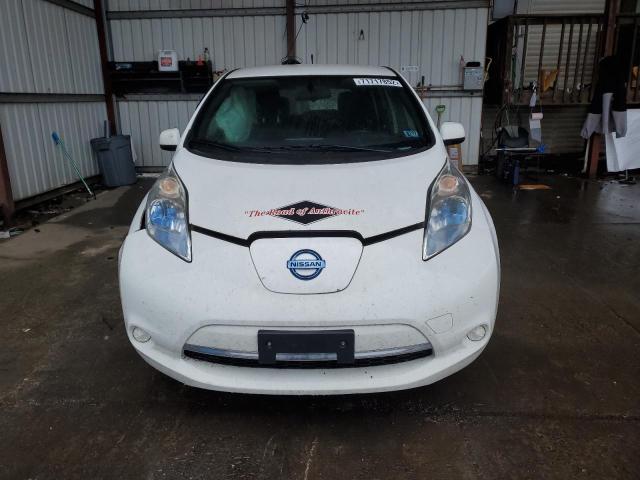 1N4AZ0CP3DC401118 - 2013 NISSAN LEAF S WHITE photo 5