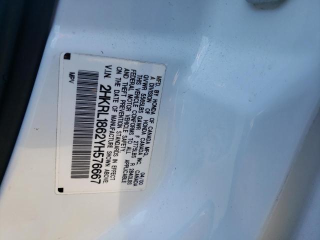 2HKRL1862YH576667 - 2000 HONDA ODYSSEY EX WHITE photo 13