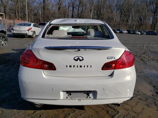 JN1CV6ARXAM452744 - 2010 INFINITI G37 WHITE photo 6