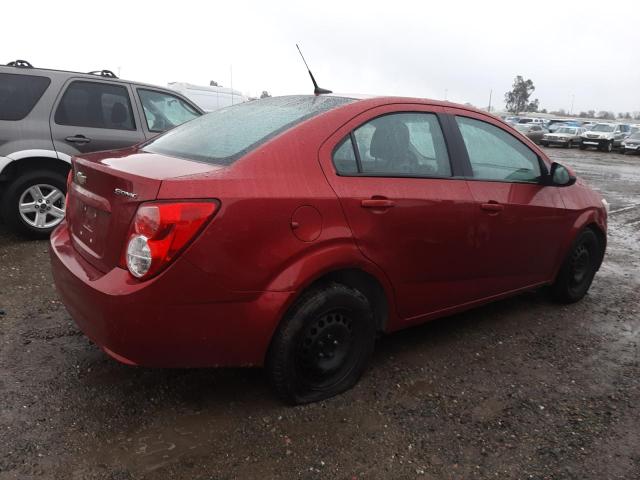 1G1JA5SG3D4180946 - 2013 CHEVROLET SONIC LS RED photo 3