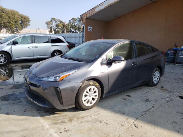 JTDKARFU8L3107224 - 2020 TOYOTA PRIUS L GRAY photo 1