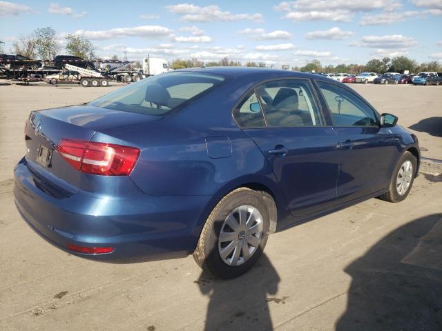 3VW2K7AJ8FM312878 - 2015 VOLKSWAGEN JETTA BASE 蓝色 照片 3