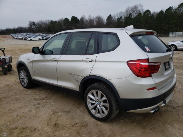 5UXWX9C55E0D20473 - 2014 BMW X3 XDRIVE2 SILVER photo 2