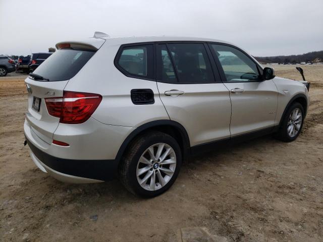 5UXWX9C55E0D20473 - 2014 BMW X3 XDRIVE2 SILVER photo 3