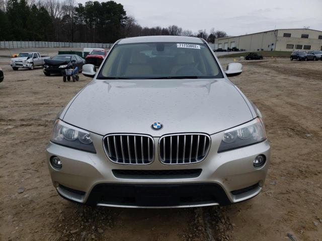 5UXWX9C55E0D20473 - 2014 BMW X3 XDRIVE2 SILVER photo 5