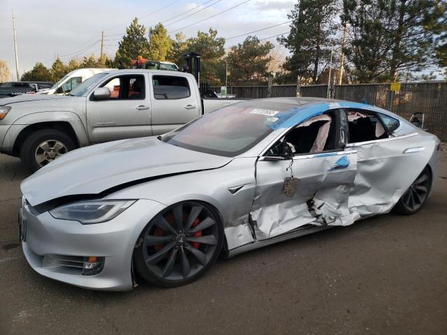 5YJSA1E45HF200781 - 2017 TESLA MODEL S Արծաթագույն լուսանկար 1