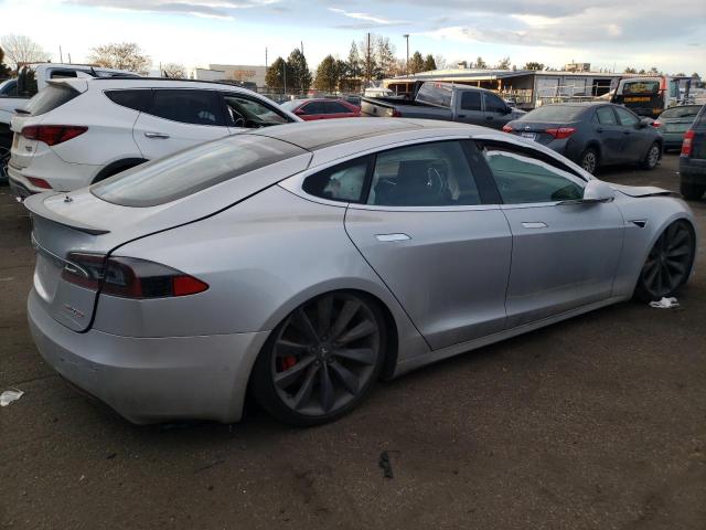 5YJSA1E45HF200781 - 2017 TESLA MODEL S Արծաթագույն լուսանկար 3