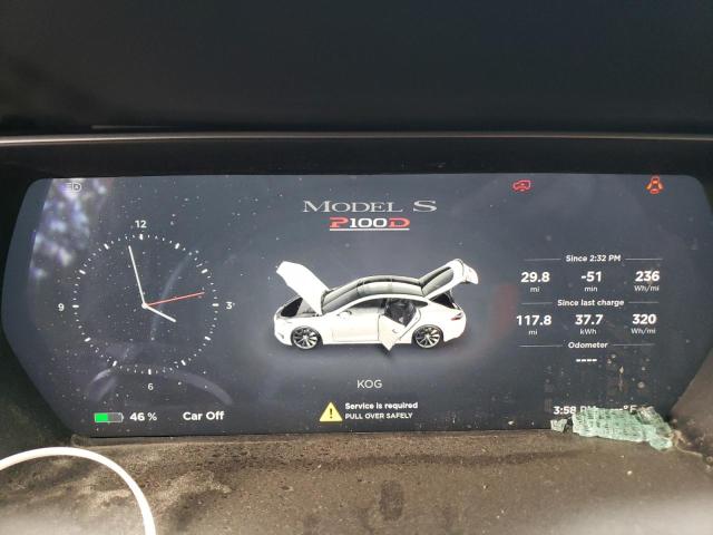 5YJSA1E45HF200781 - 2017 TESLA MODEL S Արծաթագույն լուսանկար 9
