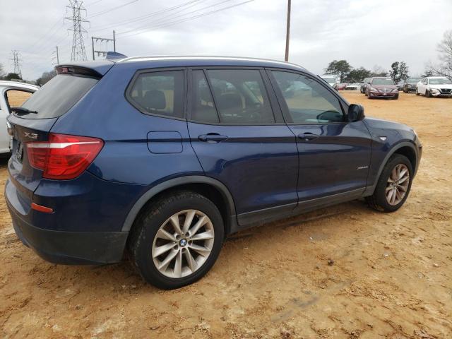 5UXWX9C58D0A24152 - 2013 BMW X3 XDRIVE2 BLUE photo 3