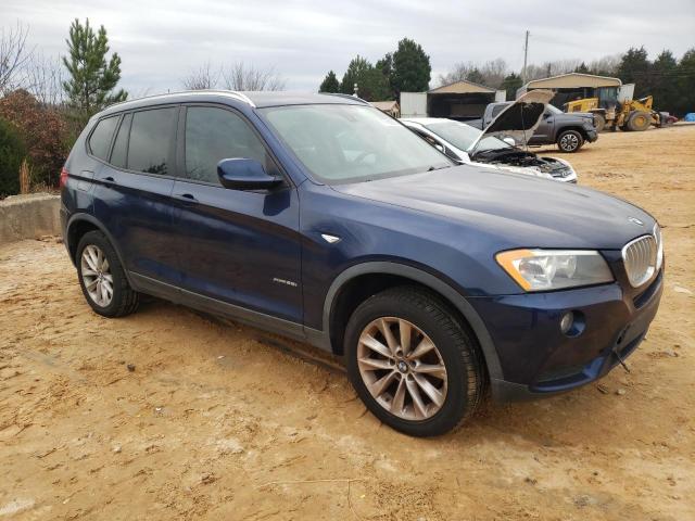 5UXWX9C58D0A24152 - 2013 BMW X3 XDRIVE2 BLUE photo 4