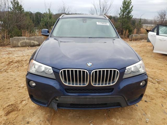 5UXWX9C58D0A24152 - 2013 BMW X3 XDRIVE2 BLUE photo 5