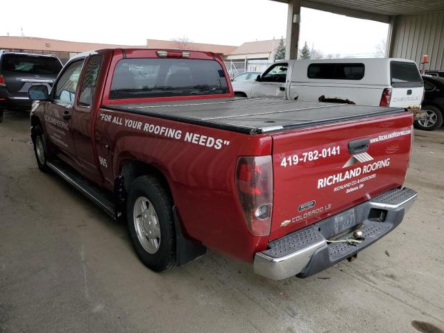 1GCCS196X58****** - 2005 CHEVROLET COLORADO MAROON photo 2