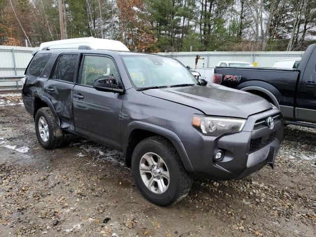 JTEMU5JR3M5917342 - 2021 TOYOTA 4RUNNER SR GRAY photo 4