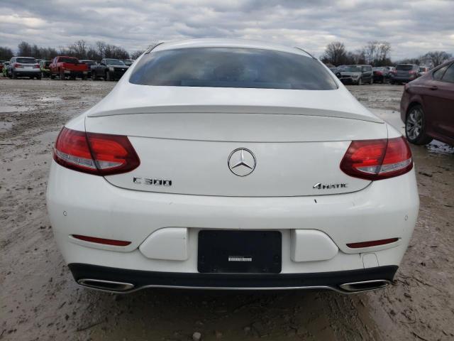 WDDWJ4KB6HF369960 - 2017 MERCEDES-BENZ C 300 4MAT WHITE photo 6