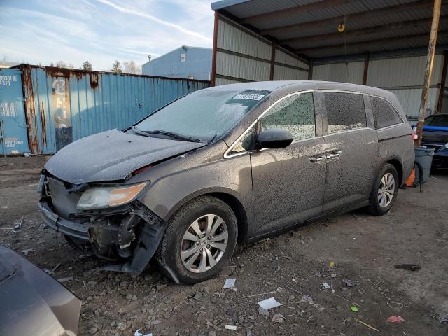 5FNRL5H44EB104860 - 2014 HONDA ODYSSEY EX GRAY photo 1