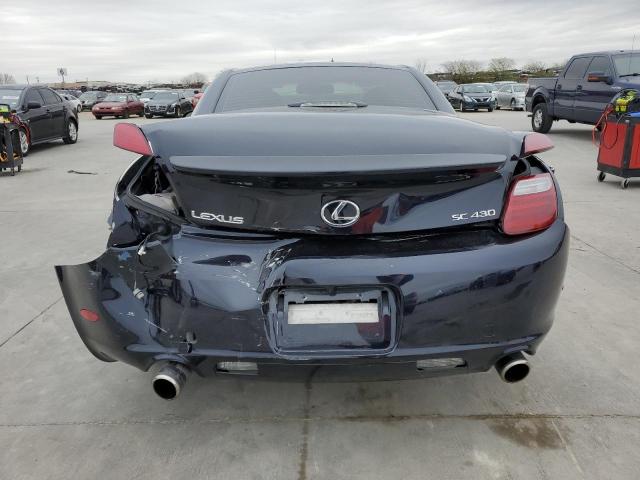 JTHFN45Y879010653 - 2007 LEXUS SC 430 BLUE photo 6