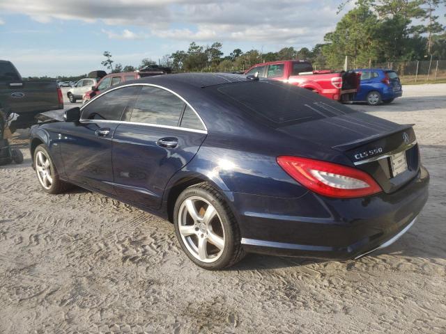 WDDLJ7DB1CA034757 - 2012 MERCEDES-BENZ CLS 550 BLUE photo 2