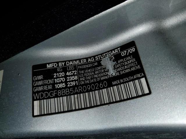 WDDGF8BB5AR090260 - 2010 MERCEDES-BENZ C 300 4MAT SILVER photo 12