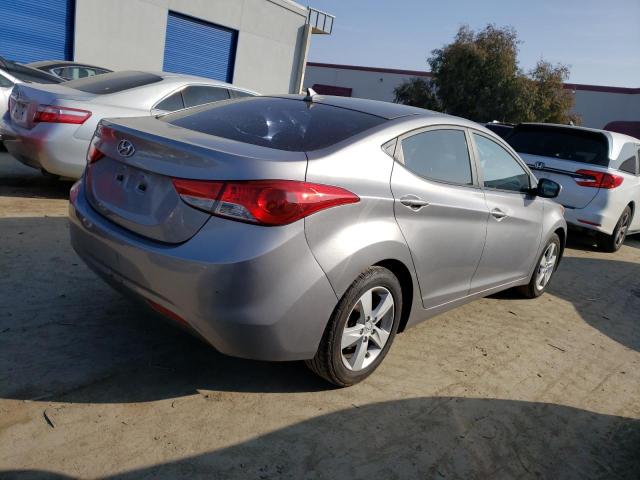 KMHDH4AEXDU491697 - 2013 HYUNDAI ELANTRA GL GRAY photo 3