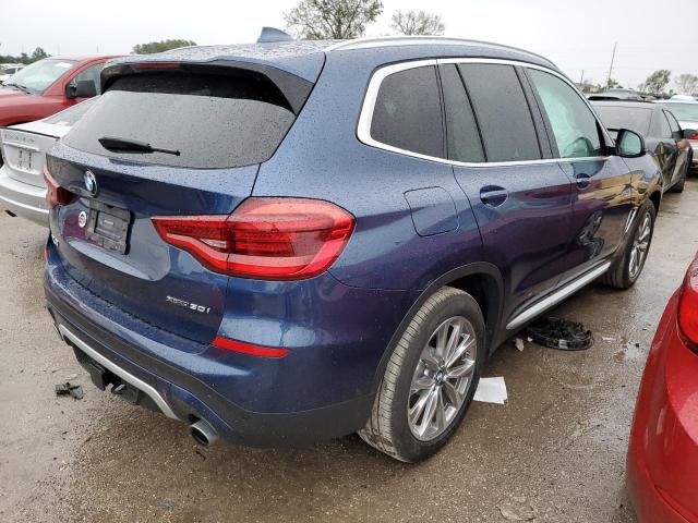 5UXTR9C55KL****** - 2019 BMW X3 XDRIVE3 BLUE photo 3