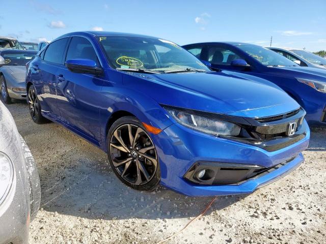 2HGFC2F86MH511791 - 2021 HONDA CIVIC SPOR BLUE photo 1