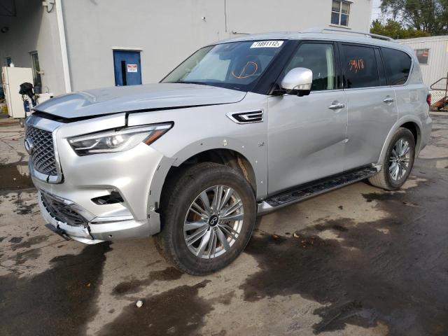 JN8AZ2NF1L9703081 - 2020 INFINITI QX80 LUXE SILVER photo 1