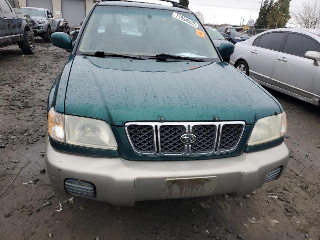 JF1SF65501H745581 - 2001 SUBARU FORESTER GREEN photo 5