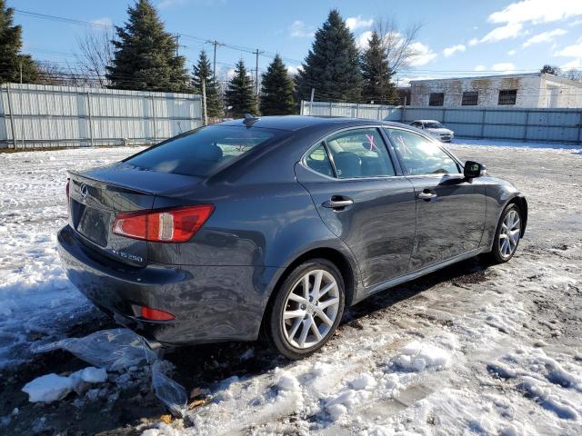 JTHCF5C23B5047873 - 2011 LEXUS IS 250 GRAY photo 3