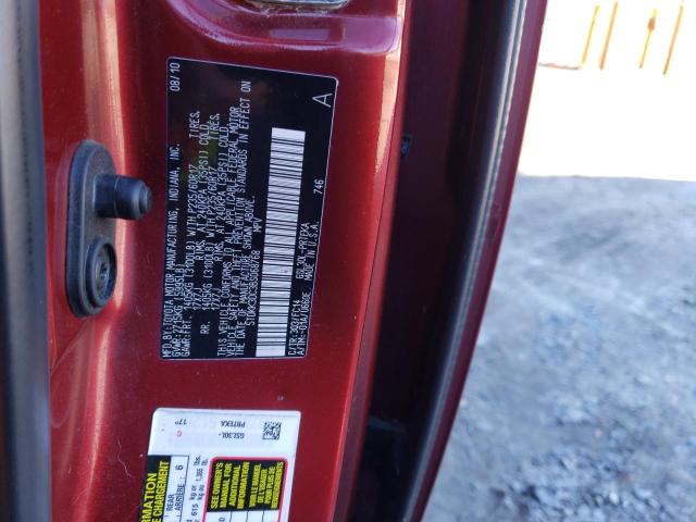 5TDKK3DC3BS068768 - 2011 TOYOTA SIENNA LE RED photo 12
