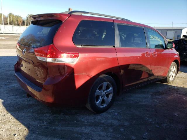 5TDKK3DC3BS068768 - 2011 TOYOTA SIENNA LE RED photo 3