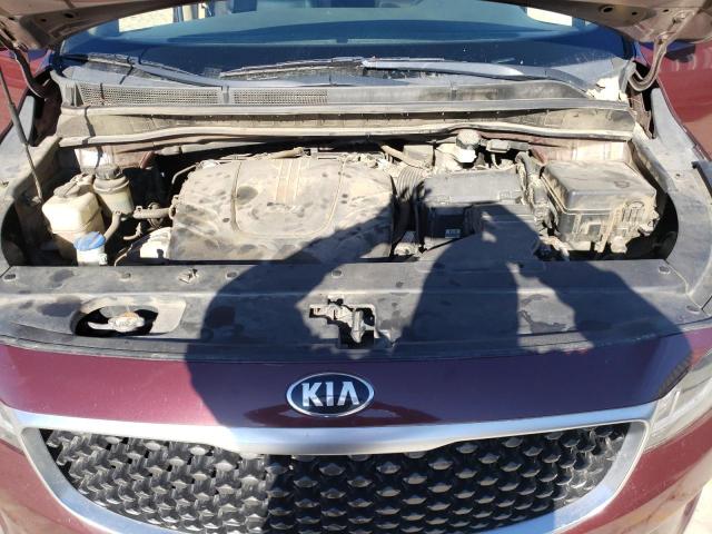 KNDMB5C13F6029902 - 2015 KIA SEDONA LX BURGUNDY photo 12